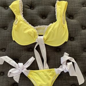 Yellow Bikini Top (large)